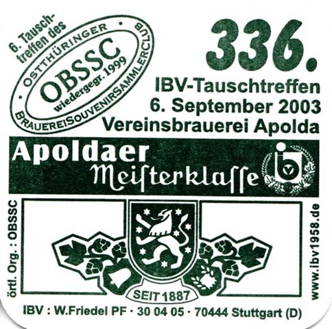 apolda ap-th apoldaer quad l m 6b (180-336 tauschtreffen 2003-grün)